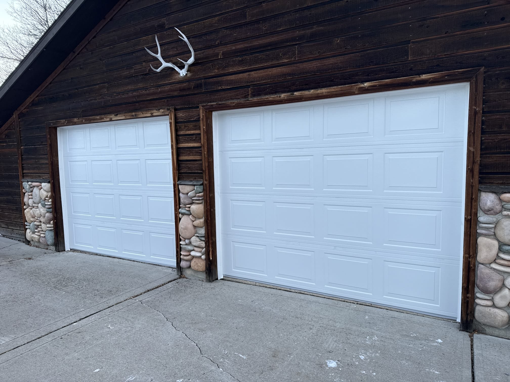 Residential garage door upgrade completed by Quality Overhead Door