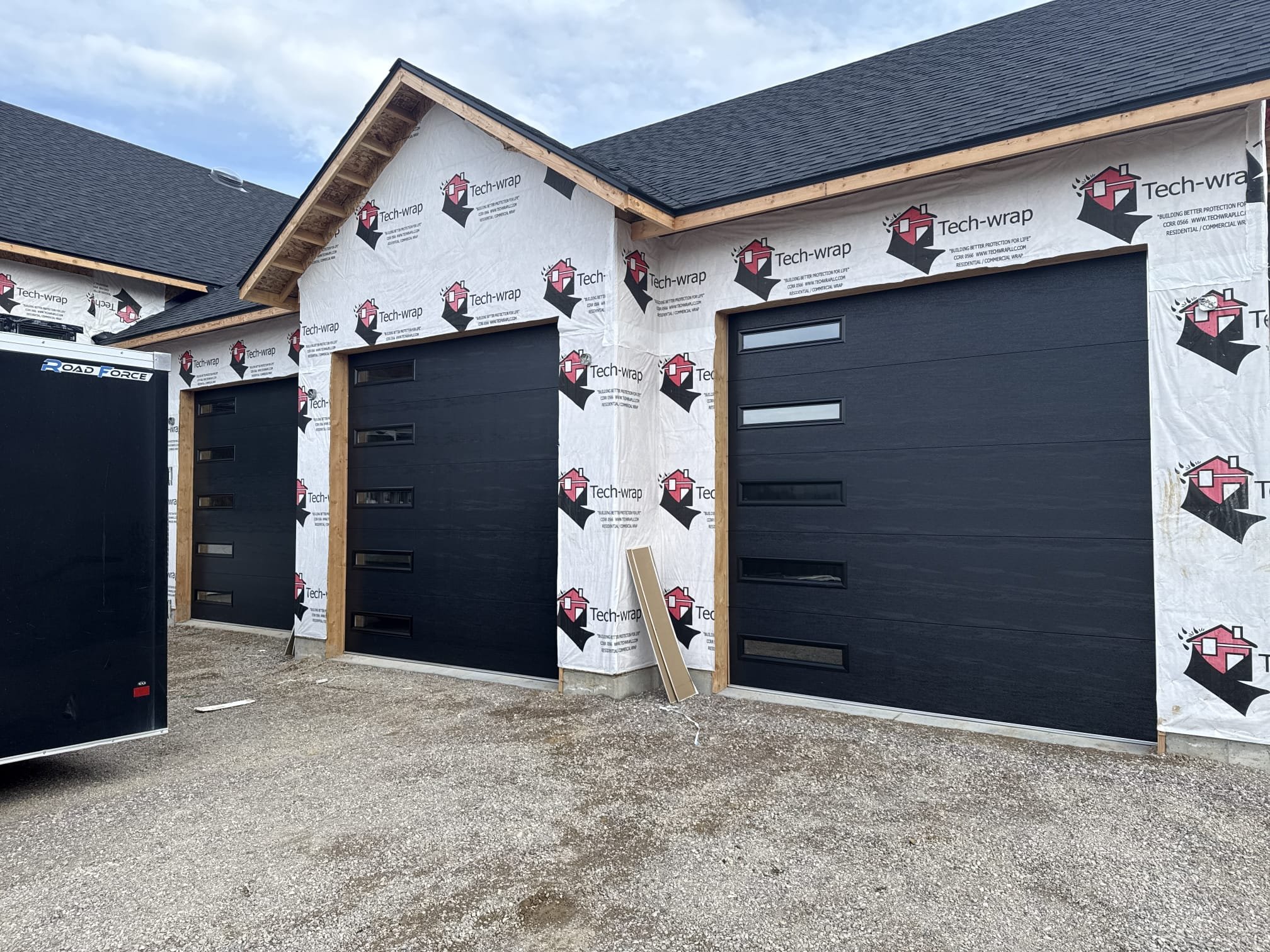 Modern residential garage door project completed in Pocatello Idaho