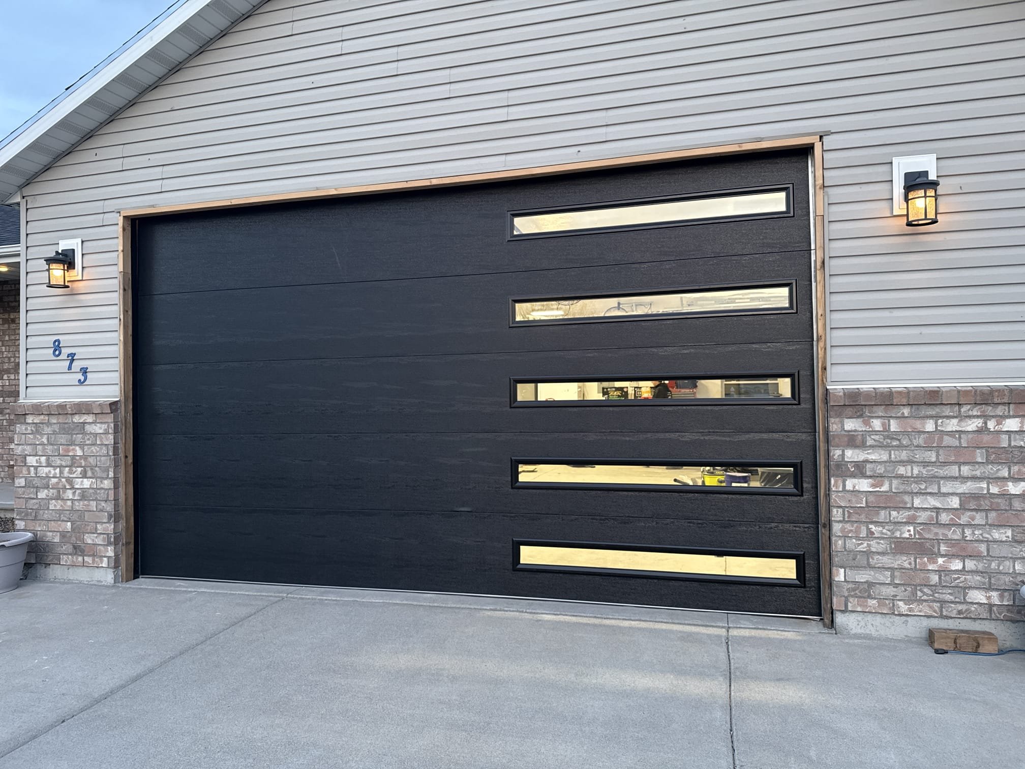 Residential garage door installation completed by Quality Overhead Door in Pocatello Idaho