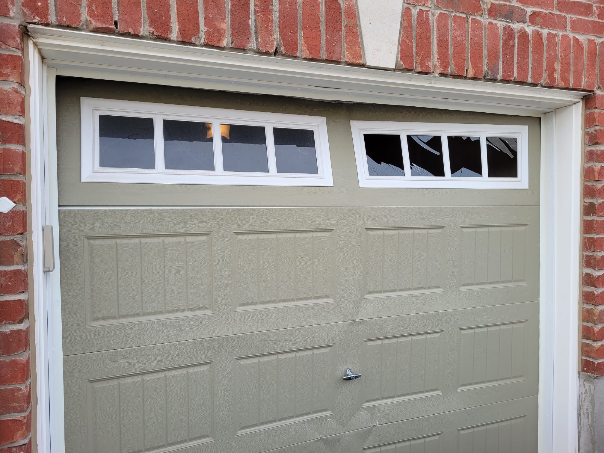 Garage door panel repair in Southeast Idaho